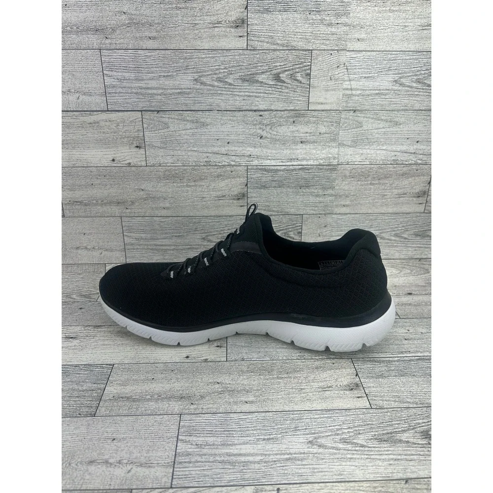 Skechers‎ Summits Quick Getaway Black White Wide Fit Sneakers 12980W Women Sz 8